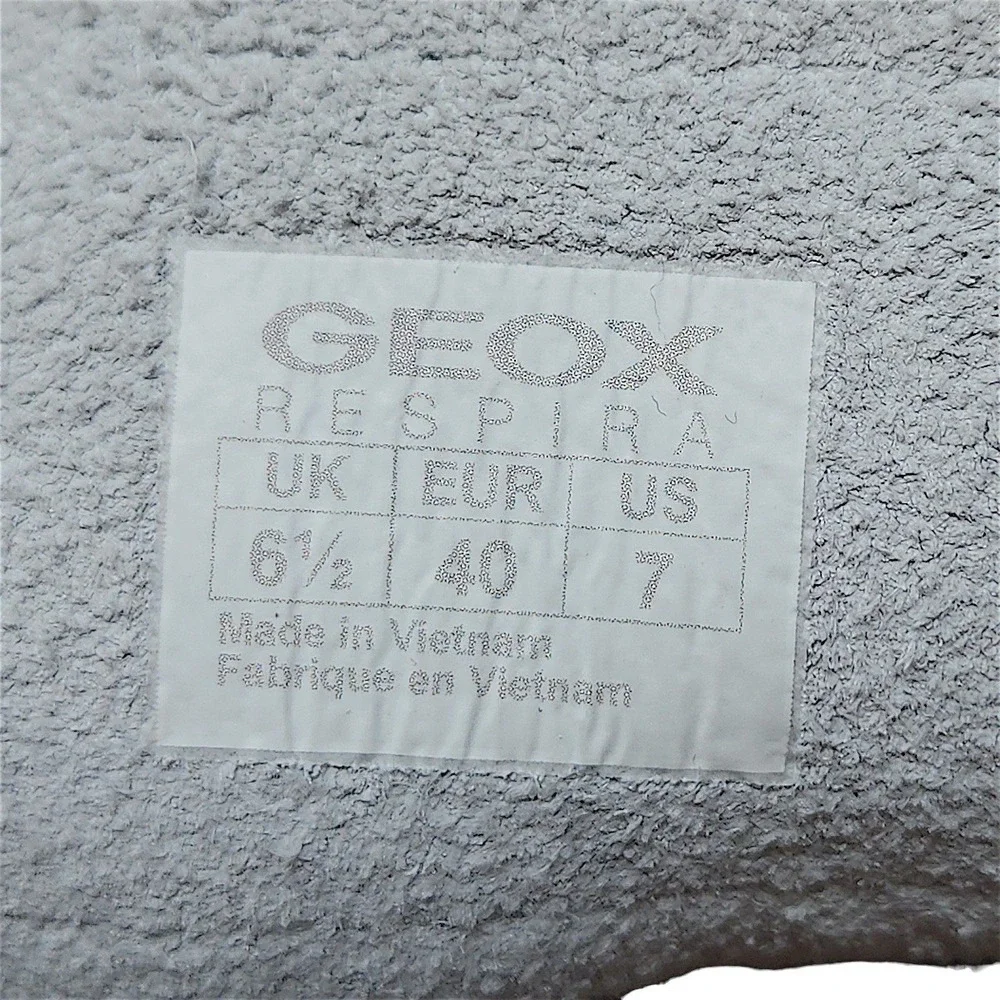 Geox Spherica Sneakers 7 Men White Leather Respira Low Top Shoes Trainers Skater
